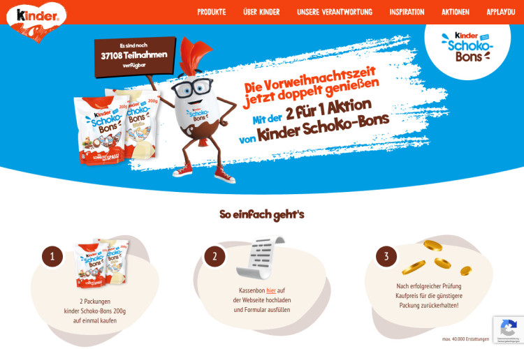 Kinder Schoko Bons 2 für 1