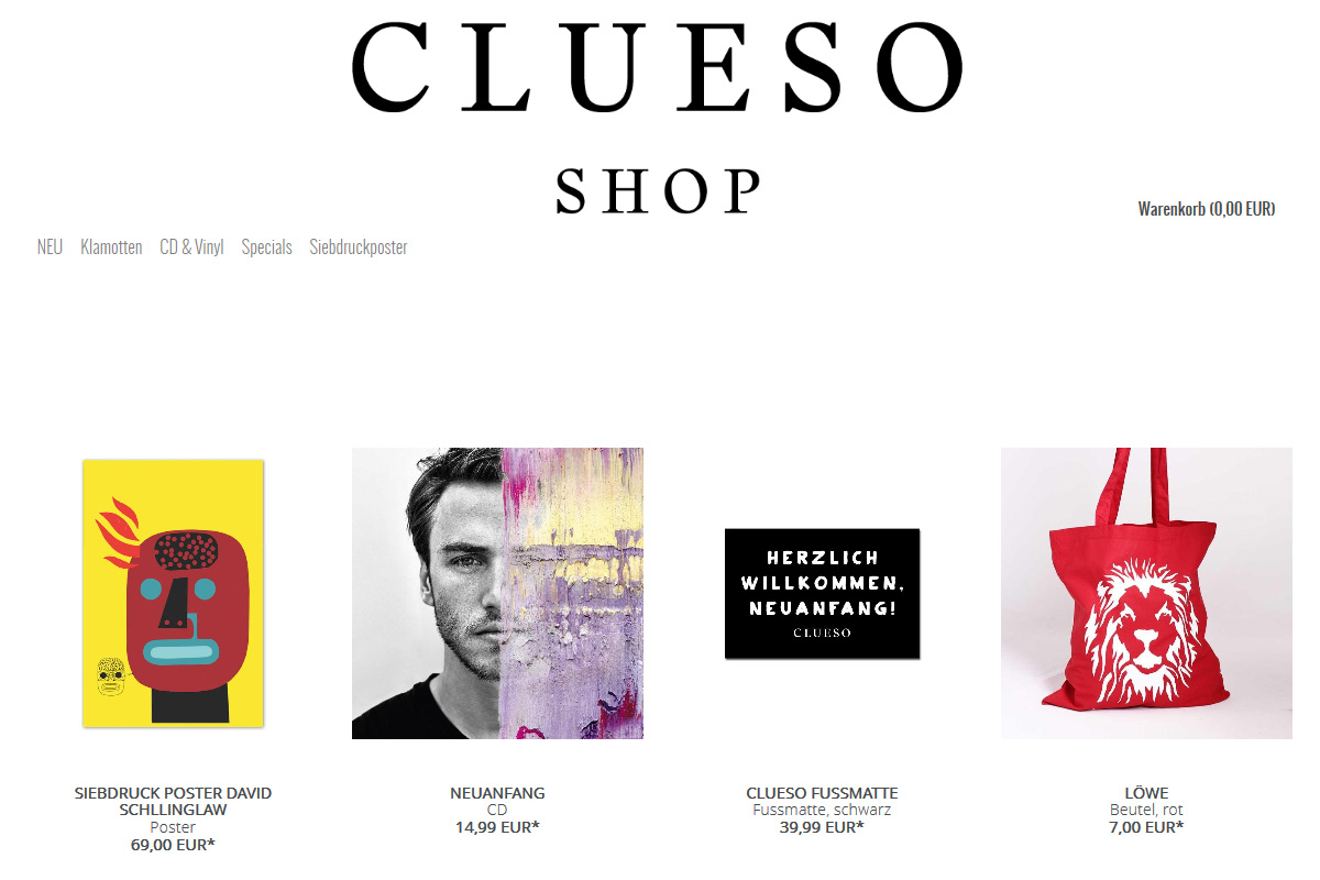 Official Clueso Shop