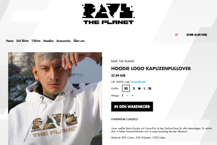 Official Rave The Planet Shop