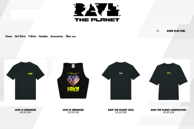 Official Rave The Planet Shop