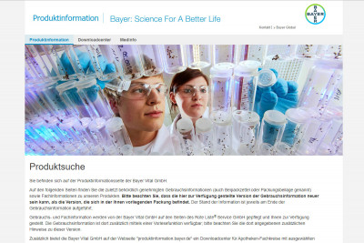 Bayer Produktinformation