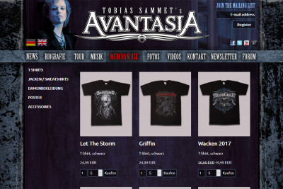 Avantasia Official Merchandise